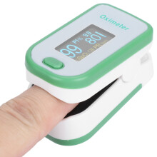 Portable Fingertip Pulse Oximeter Blood Oxygen & Heart Rate Monitor with Lanyard
