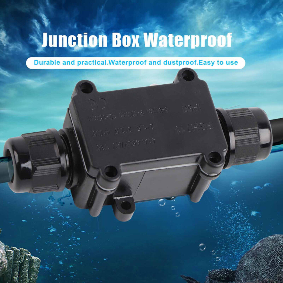 Ip68 2ÂWay Outdoor Waterproof Junction Box, 450V, 110X48x35mm 8741392123411