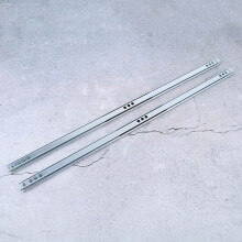 2Pcs Steel Drawer Slide Rail 450x17mm Up to 20kg for Cabinets