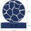 8 Pieces Drink Coasters , Blue Round Silicone Rubber Cup Pad - Blue - DD 4
