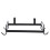 Iron Garbage Bag Rack Stand Bracket Kitchen Organizer Black 26x15.3cm 2