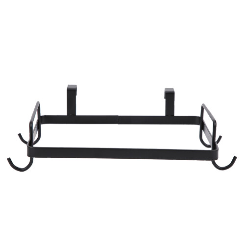 Iron Garbage Bag Rack Stand Bracket Kitchen Organizer Black 26x15.3cm 1