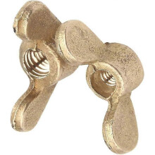 10pcs Wing Nut Fasteners - Brass Butterfly Nut Bolt Hand Twist Screw Cap Components M5 - DD