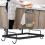 Iron Garbage Bag Rack Stand Bracket Kitchen Organizer Black 26x15.3cm 7