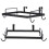 Iron Garbage Bag Rack Stand Bracket Kitchen Organizer Black 26x15.3cm 14