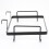 Iron Garbage Bag Rack Stand Bracket Kitchen Organizer Black 26x15.3cm 15