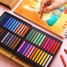 Square Pastel Set 12/24/36/48 Colors Artist Chalk Pastels Non Toxic 8cm