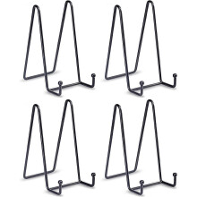 4pcs Decorative Photo Frame Support Plate with Substanding Extension Facing Support - Black - DD