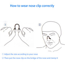 14 Pcs Waterproof Silicone Swim Nose Clips for Adults & Kids, Random Colors