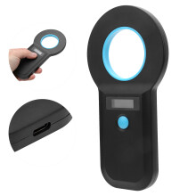 Portable Animal RFID Microchip Scanner Bluetooth 134.2KHz/125KHz Rechargeable