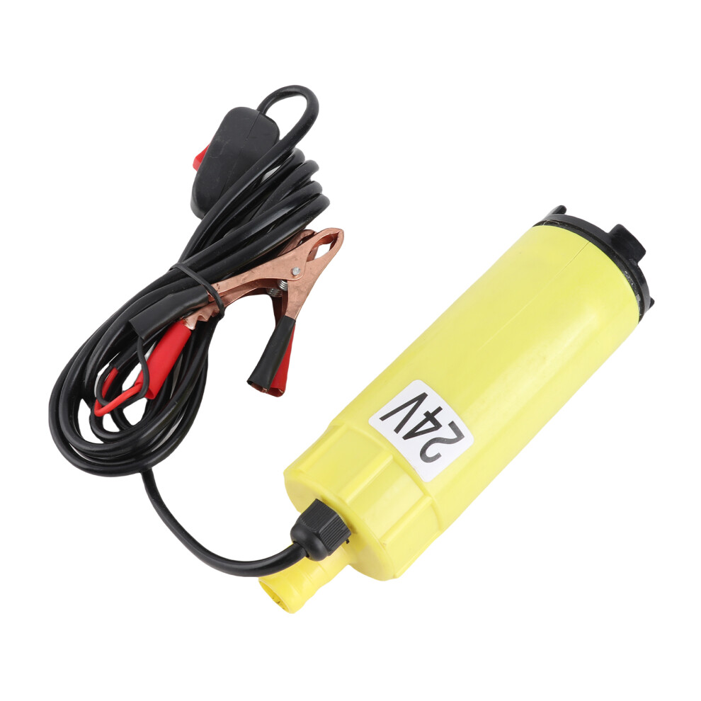 Portable 60W Electric Fuel Transfer Pump 19Mm Outlet, Yellow 9381392124705