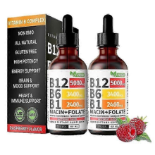 Vitamin B12 and B6 Liquid Drops,(2 Pack) B12 Sublingual Vitamin B Complex - B 12 Vitamin 25-26