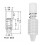 100Pcs White Nylon Mount Pins for Intel Socket 22MM Heatsink Cooler 10