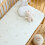 (Obedient Bunny, 65x120cm) 3 Pack 100% cotton gauze Cot Bed Sheets Fitted Cot Sheets 1