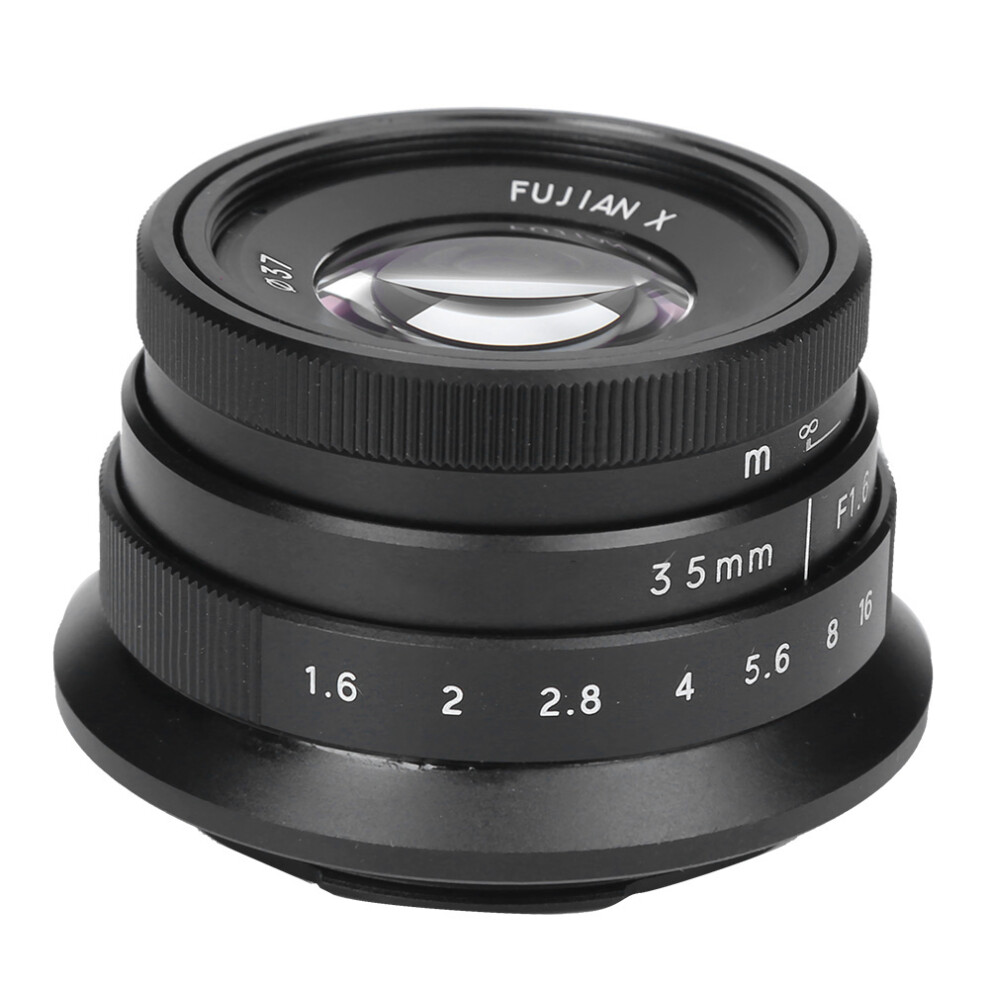 35Mm F1.6 Mark Ii Optical Glass Camera Lens, Aps-C Black 4971392427323