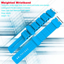 2Pcs Adjustable Silicone Wrist & Ankle Weights 250g, 25.5cm