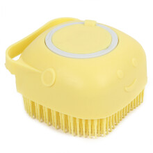 Multi-Functional Silicone Pet Bath & Massage Brush with Shampoo Storage