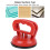 Red ABsPVC Plastic Glass Plate Puller Suction Cup Lifter Single Claw Tile Tool 3