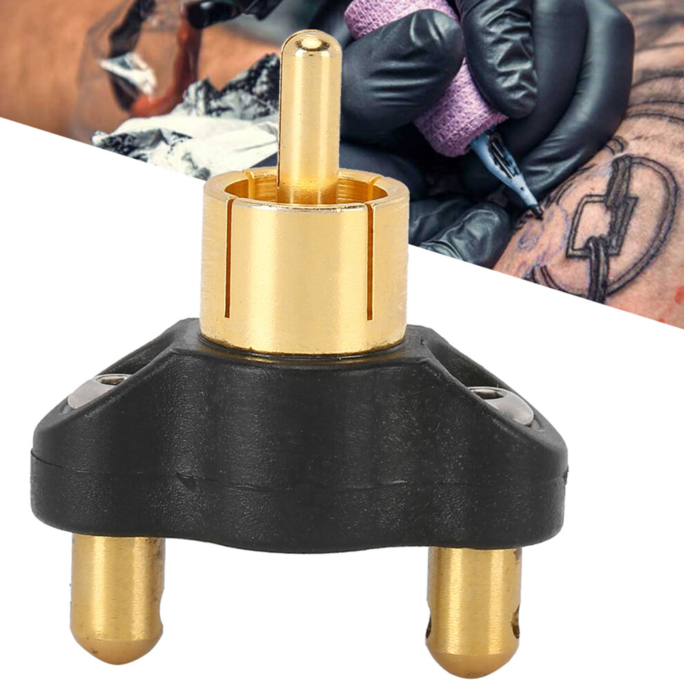 Alloy Tattoo Machine Conversion Head with RCA to Clip Cord Interface