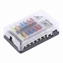 12-Wege-Sicherungsboxhalter wasserdicht mit LED-Licht für Auto, Marine- und Yachtgebrauch