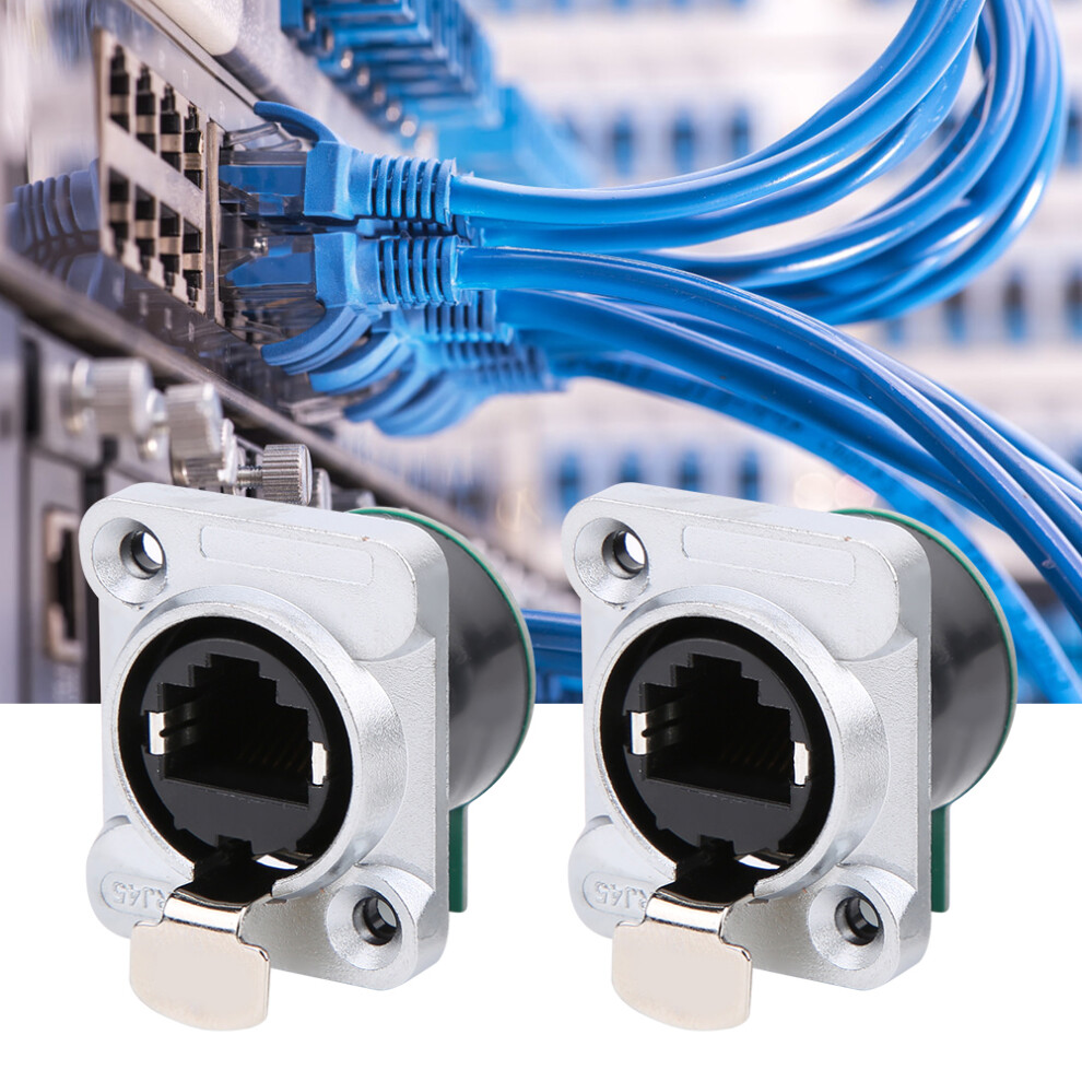 Durable 2x RJ45 Panel Fire Retardant