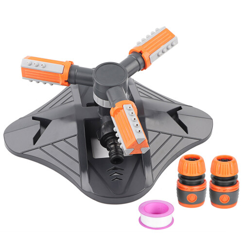 Automatic 360 Rotating Garden Sprinkler 3-Arm Irrigation System 1