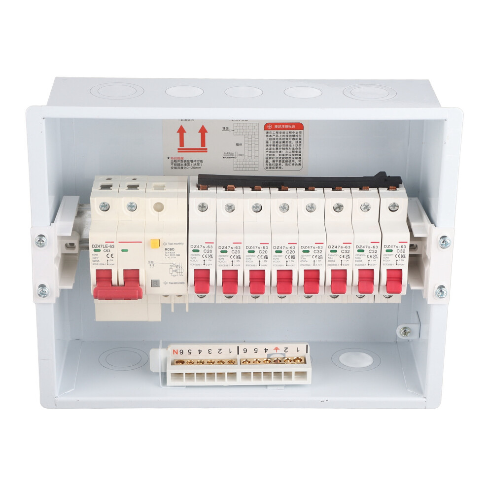 Indoor 8 Way Distribution Box with Leakage Switch