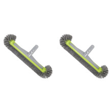 2X Pool Brush for Cleaning Pool Walls,Inground/Above Ground Swimming Pool Round Scrub Brushes,Reinforced Back Brush