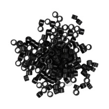 Black Micro Rings Beads for Hair Extensions 1000pcs Aluminum Micro Links & Tool