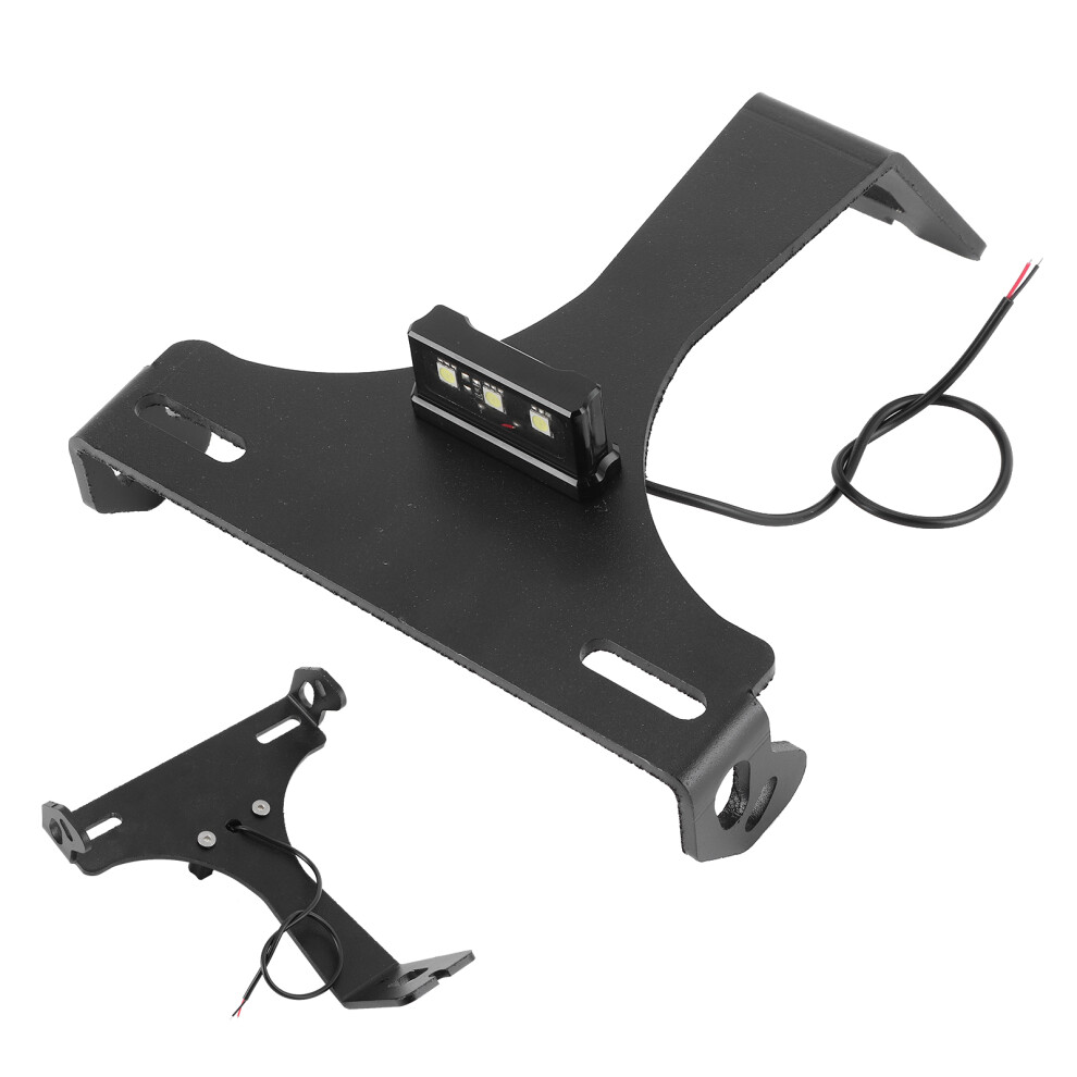 Cnc Aluminum License Plate Holder With Led For Ducati 848 1098 1198 1098R 1098S White 5021392126982