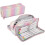 Large Pencil Case, Three-grid Pencil Case, Large-capacity Pencil Case, Makeup Bag (color) D 1