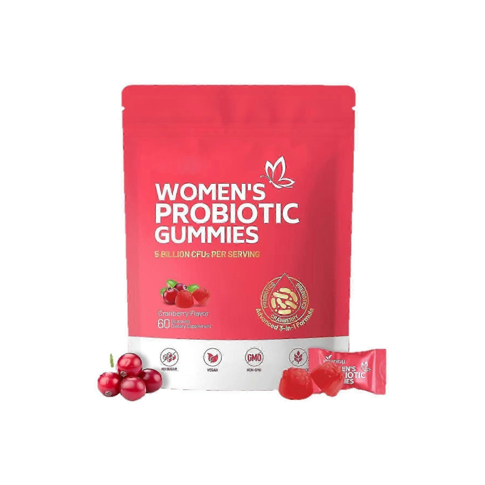 (3pack) Cranberry Probiotic Gummies -Promotes Digestion & Gut Health, Relieves Bloating and Constipation, Immune System Health