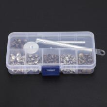 Leather Craft Rivets 120Pcs Double Cap Metal Studs for DIY Jewellery 6mm 8mm