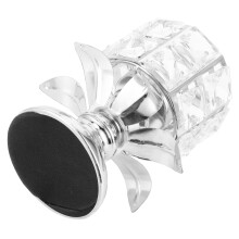 Electroplated Iron & Crystal Candle Holder, 1311cm Silver Decor