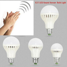 (7w) 220/110v 3w 5w 7w 12w Sound/voice Sensor Led Bulb Pir Motion Induction Light