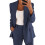 (S, Dark Blue) Womens 2pce Light Suit Blazer+trousers 1