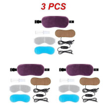 (Purple 3pcs) 1~5pcs Heated Eye Mask Cold & Warm Eye Compress Therapy Dry Eyes Dark Circles Eye Bags Stye