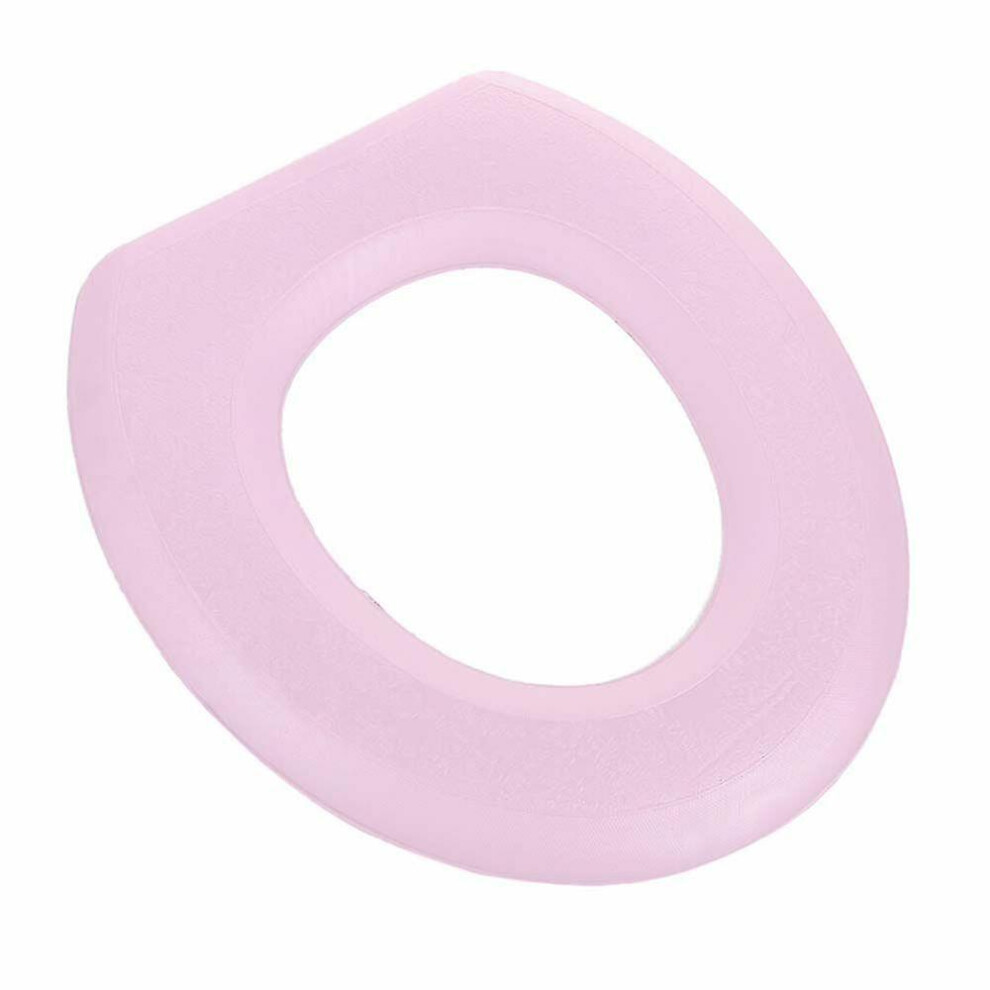 (Pink) Bathroom Toilet Seat Cushion Eva Waterproof Washable O-Shape Toilet Seat Covers 2Pcs 3269678047435