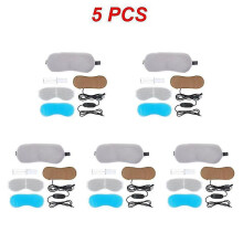 (Grey 5pcs) 1~5pcs Heated Eye Mask Cold & Warm Eye Compress Therapy Dry Eyes Dark Circles Eye Bags Stye