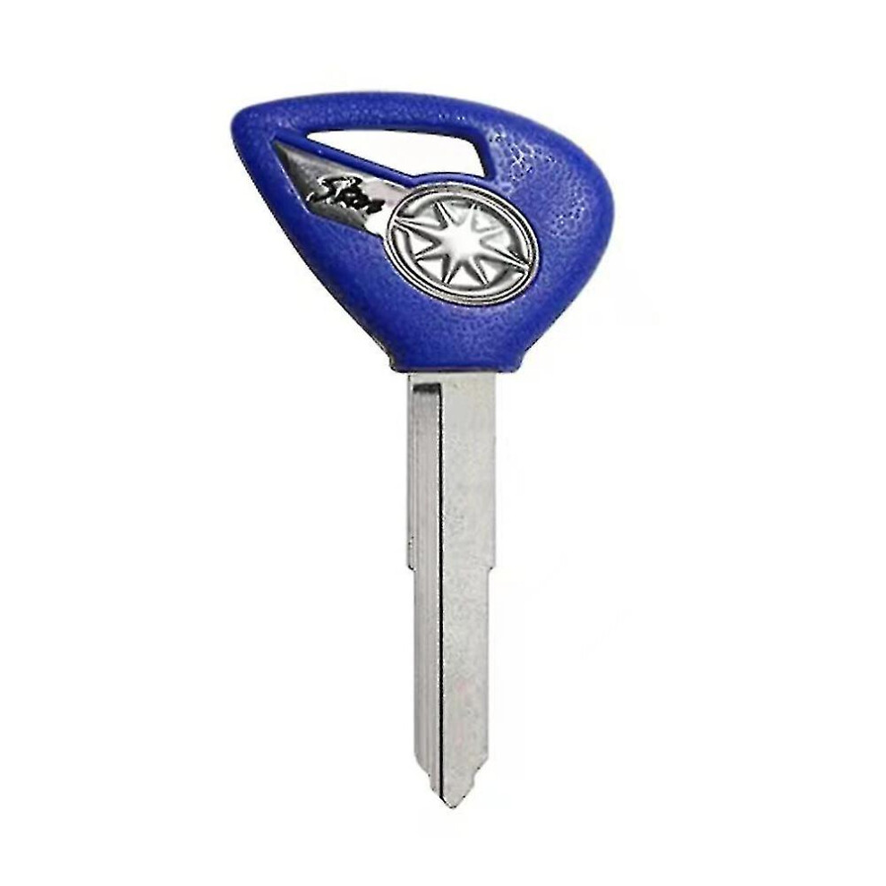(Blue) Compatible With Yamaha Dragstar V-Star Ds400 Ds650 Xvs400 Xvs650 Xv1900 Xvs1300 Xvs950 Motorcycle Accessories Motor Parts Embryo Blank Key 3754258880651