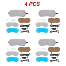 (Grey 4pcs) 1~5pcs Heated Eye Mask Cold & Warm Eye Compress Therapy Dry Eyes Dark Circles Eye Bags Stye