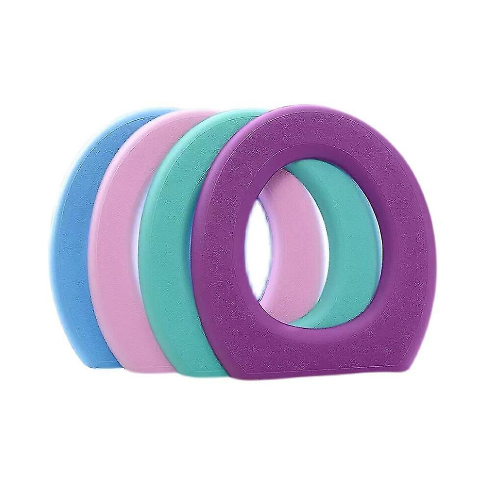 (Blue) Bathroom Toilet Seat Cushion Eva Waterproof Washable O-Shape Toilet Seat Covers 2Pcs 3577048481650