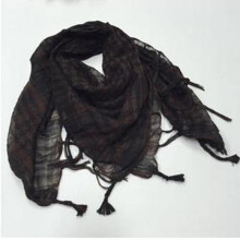(Coffee) Men Women Military Arab Tactical Desert Army Shemagh Keffiyeh Scarf Wrap Scarves