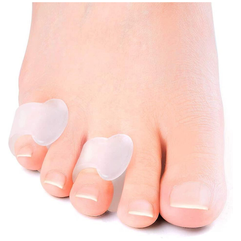 (Clear) Gel Toe Separator, Pinky Toe Spacers, Preventing Rubbing & Relieve Pressure (pack Of 12)