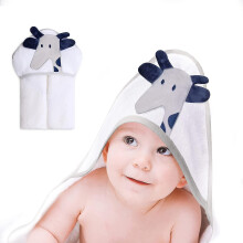 (Blue) Newborn Baby Hats Mittens Set Hospital Hat Beanie Infant Bow Hats Baby Cotton