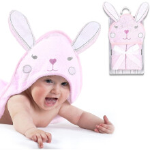 (Pink Rabbit) Newborn Baby Hats Mittens Set Hospital Hat Beanie Infant Bow Hats Baby Cotton