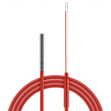 2 Wire PT1000 Temperature Sensor Thermistor Silicone Gel Coated 1.5Meters Probe 45mm*5mm -50-180 centigrade RTDs
