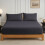 (Double, Charcoal) 25cm Deep Brushed Microfiber Fitted Bed Sheet- 200TC Elastic Stretchable Hotel Quality Durable Fitted Sheets 2