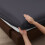 (Double, Charcoal) 25cm Deep Brushed Microfiber Fitted Bed Sheet- 200TC Elastic Stretchable Hotel Quality Durable Fitted Sheets 3
