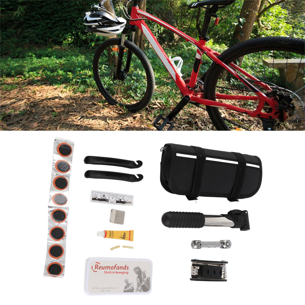 Multifunction Bicycle Repair Kit With Tools, Tire Levers & Mini Inflator 9401392377229